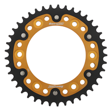 Catena Supersprox Stealth 520 LK 153,0 mm diametro 125 mm 41T 6 fori in alluminio/acciaio dorato