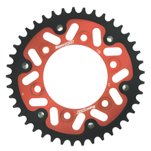 Pignon rouge Supersprox Stealth 520 LK 124,0 mm Ø 100 mm 41T 6 trous en aluminium/acier