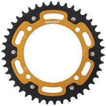 Pignon Supersprox Stealth 520 LK 145,0 mm Ø 125 mm 42T en aluminium/acier doré