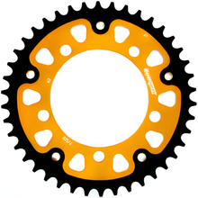 Pignon Supersprox Stealth 520 LK 130,8 mm Ø 110 mm 42T à 5 trous en aluminium/acier doré