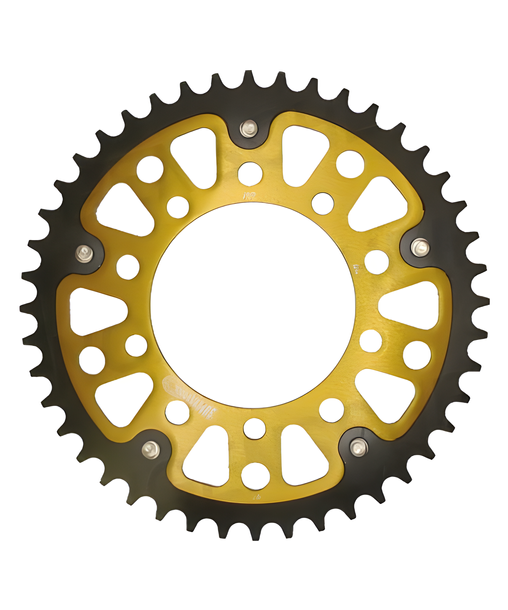 Kettenrad Supersprox Stealth 520 LK 120,0mm Ø 100mm 42Z 5-Loch Aluminium / Stahl gold