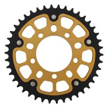 Kettenrad Supersprox Stealth 520 LK 100,0mm Ø 80mm 42Z 5-Loch Aluminium / Stahl gold