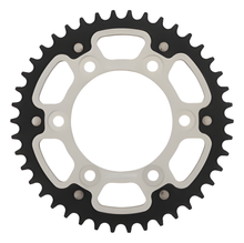 Kettenrad Supersprox Stealth 520 LK 124,0mm Ø 100mm 42Z 6-Loch Aluminium / Stahl silber