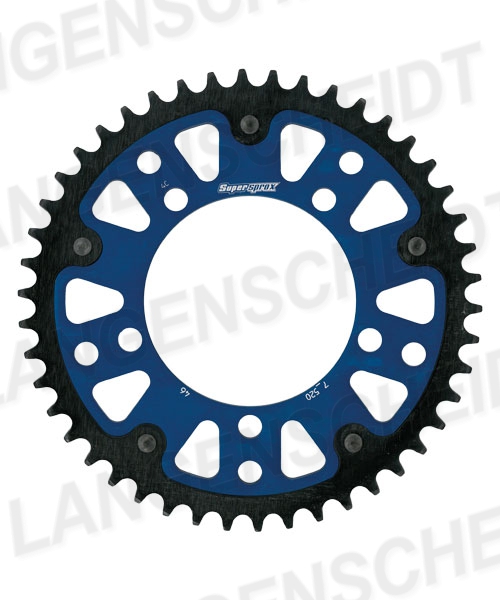 Kettenrad Supersprox Stealth 520 LK 130,8mm Ø 110mm 43Z 5-Loch Aluminium / Stahl blau