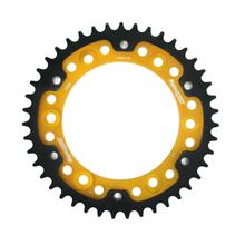 Kettenrad Supersprox Stealth 520 LK 160,0mm Ø 134mm 43Z 6-Loch Aluminium / Stahl gold