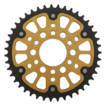 Supersprox Stealth 520 LK 88,9 mm Ø 63,5 mm 43T Catena dorata in alluminio/acciaio a 6 fori