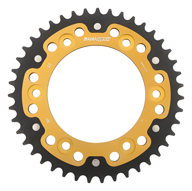 Kettenrad Supersprox Stealth 520 LK 153,0mm Ø 125mm 43Z 6-Loch Aluminium / Stahl gold
