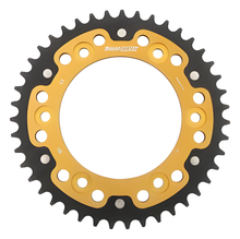Catena Supersprox Stealth 520 LK 153,0 mm diametro 125 mm 43T 6 fori in alluminio/acciaio dorato