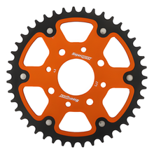 Supersprox Stealth 520 LK 90.0mm Ø 58mm 43T 4-hole aluminium/steel sprocket orange
