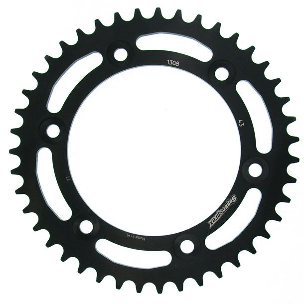 Kettenrad Supersprox Stealth 520 LK 160,0mm Ø 134mm 43Z 6-Loch Aluminium / Stahl schwarz