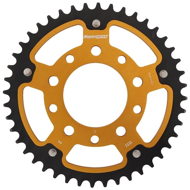 Supersprox Stealth 520 LK 110.0mm Ø 80mm 44T 5-hole aluminium/steel gold sprocket