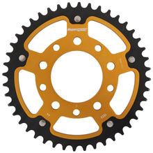 Pignon Supersprox Stealth 520 LK 110,0 mm Ø 80 mm 44T 5 trous en aluminium/acier doré