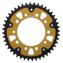 Pignon Supersprox Stealth 520 LK 138,0 mm diamètre 112 mm 44T 5 trous en aluminium/acier doré