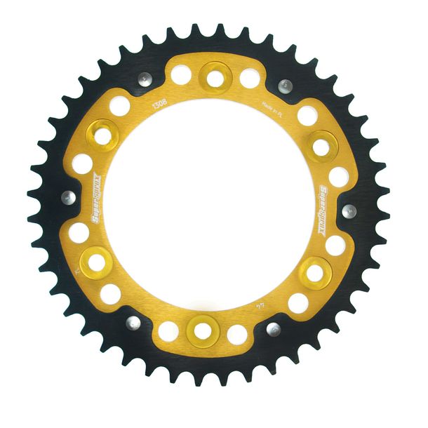 Kettenrad Supersprox Stealth 520 LK 160,0mm Ø 134mm 44Z 6-Loch Aluminium / Stahl gold