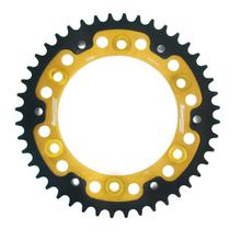 Pignon Supersprox Stealth 520 LK 160.0mm Ø 134mm 44T 6 trous en aluminium/acier doré