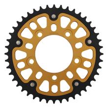 Kettenrad Supersprox Stealth 520 LK 110,0mm Ø 87mm 44Z 5-Loch Aluminium / Stahl gold