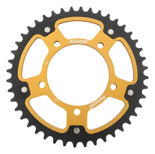 Kettenrad Supersprox Stealth 520 LK 120,0mm Ø 100mm 44Z 5-Loch Aluminium / Stahl gold