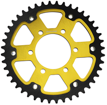 Kettenrad Supersprox Stealth 520 LK 100,0mm Ø 80mm 44Z 6-Loch Aluminium / Stahl gold