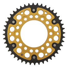 Supersprox Stealth 520 LK 124.0mm Ø 100mm 44T 6-hole aluminium/steel gold sprocket