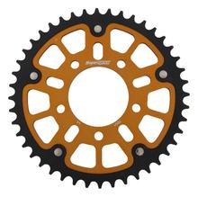 Kettenrad Supersprox Stealth 520 LK 100,0mm Ø 76mm 44Z 5-Loch Aluminium / Stahl gold