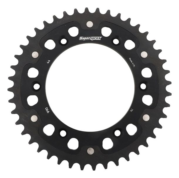 Kettenrad Supersprox Stealth 520 LK 150,0mm Ø 125mm 44Z 6-Loch Aluminium / Stahl schwarz