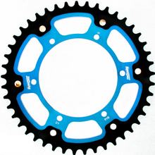 Koło zębate łańcuchowe Supersprox Stealth 520 rozstaw śrub 136,0mm średnica 120mm 45 zębów 6 otworów aluminium / stal niebieski