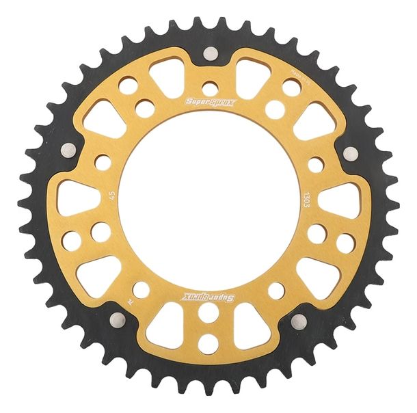 Supersprox Stealth 520 LK 138.0 mm diameter 112 mm 45Z 5-hole aluminium/steel gold