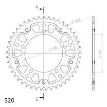 Supersprox Stealth 520 LK 140,0 mm Ø 120 mm 45Z 5 trous aluminium/acier doré