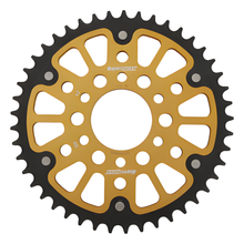 Kettenrad Supersprox Stealth 520 LK 88,9mm Ø 63,5mm 45Z 6-Loch Aluminium / Stahl gold