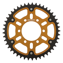 Supersprox Stealth 520 LK 100.0mm Ø 80mm 45Z 6-hole aluminium/steel gold sprocket