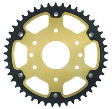 Pastorek Supersprox Stealth 520 rozteč 110,0mm průměr 63mm 45 zubů 8 děr hliník / ocel zlatý