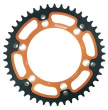 Ozubené kolo řetězu Supersprox Stealth 520 rozteč 150,0mm průměr 125mm 45 zubů 6 děr hliník / ocel oranžová