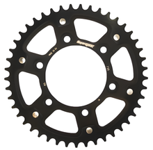Piñón negro de aluminio/acero Supersprox Stealth 520 LK 124,0 mm Ø 100 mm 45Z