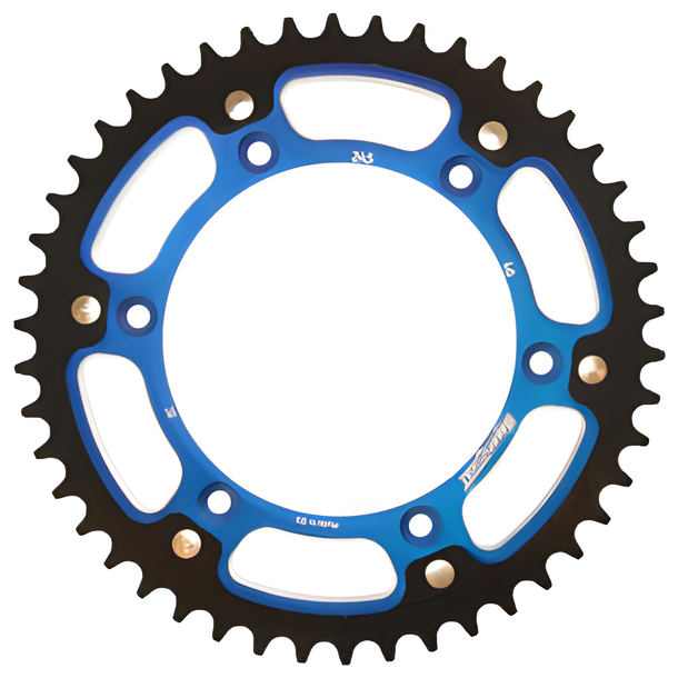Piñón azul de aluminio/acero Supersprox Stealth 520 LK 150,0 mm Ø 130 mm 46Z