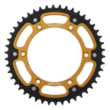Supersprox Stealth 520 LK 150,0 mm Ø 130 mm 46Z Pignone dorato a 6 fori in alluminio/acciaio