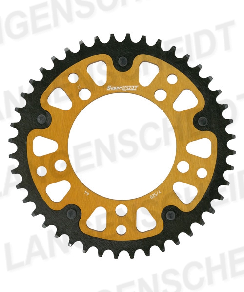 Supersprox Stealth 520 LK 130,8 mm Ø 110mm 46Z Pignone dorato a 5 fori in alluminio/acciaio