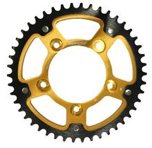 Kettingtandwiel Supersprox Stealth 520 LK 124,0mm Ø 100mm 46 tanden 5-gats Aluminium / Staal goud