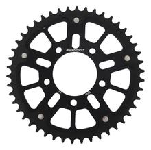 Rueda de cadena de aluminio/acero Supersprox Stealth 520 LK 100,0 mm Ø 76 mm 46Z negra