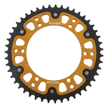 Pignon Supersprox Stealth 520 LK 154,0 mm diamètre 136 mm 47Z 6 trous aluminium/acier doré