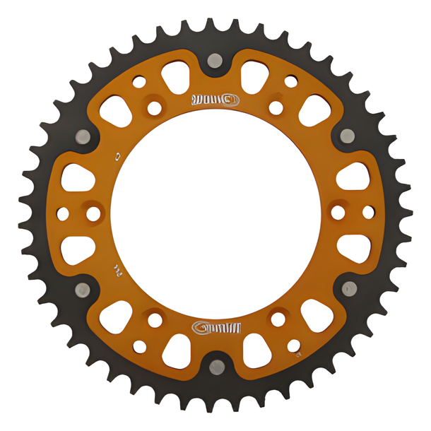 Kettenrad Supersprox Stealth 520 LK 152,0mm Ø 130mm 47Z 6-Loch Aluminium / Stahl gold