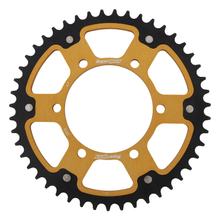Chaîne Supersprox Stealth 520 LK 125,0 mm Ø 106 mm 47Z à 6 trous en aluminium/acier doré