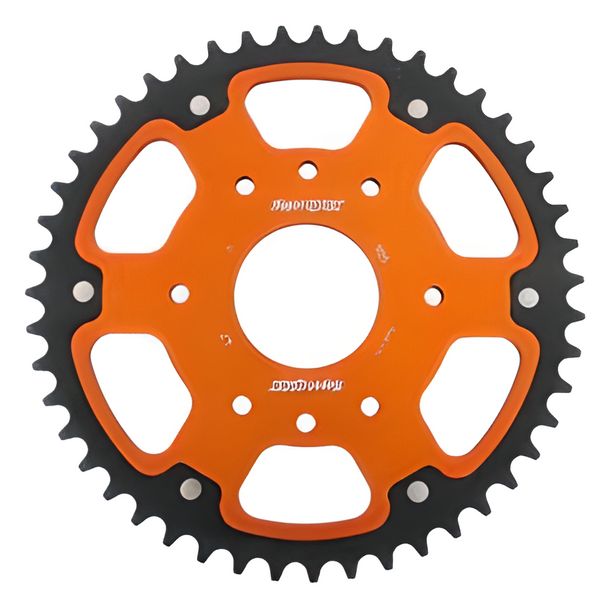 Kettenrad Supersprox Stealth 520 LK 110,0mm Ø 63mm 47Z 8-Loch Aluminium / Stahl orange