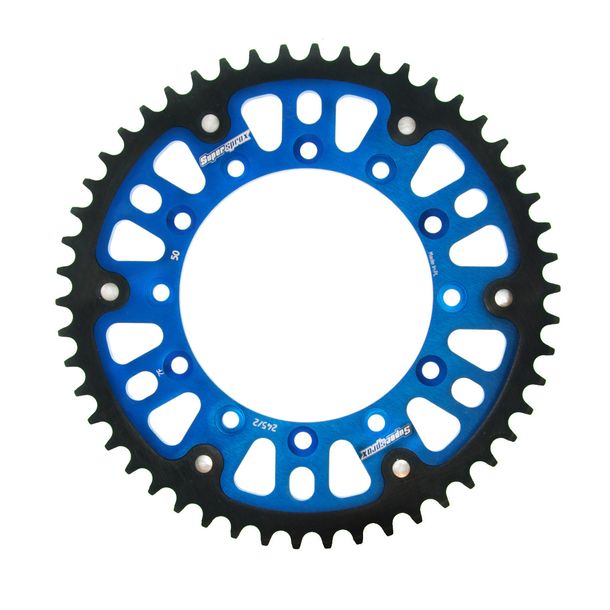 Kettenrad Supersprox Stealth 520 LK 150,0mm Ø 130mm 50Z 6-Loch Aluminium / Stahl blau