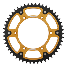 Kettenrad Supersprox Stealth 520 LK 150,0mm Ø 130mm 50Z 6-Loch Aluminium / Stahl gold