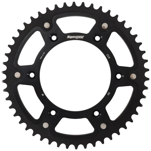 Kettenrad Supersprox Stealth 520 LK 153,0mm Ø 125mm 50Z 6-Loch Aluminium / Stahl schwarz