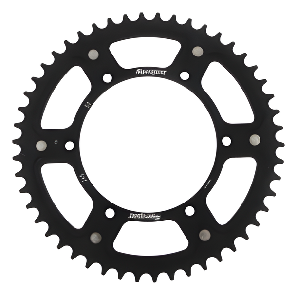 Pignon Supersprox Stealth 520 LK 150.0mm Ø 130mm 50Z 6 trous en aluminium/acier noir