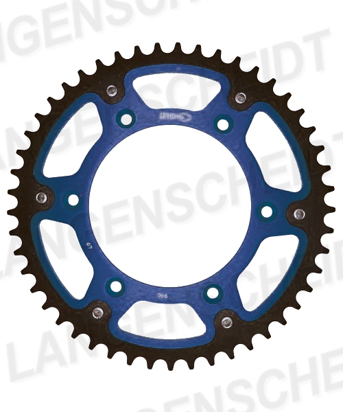 Kettenrad Supersprox Stealth 520 LK 150,0mm Ø 125mm 51Z 6-Loch Aluminium / Stahl blau