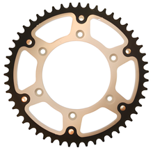 Piñón plateado de aluminio/acero Supersprox Stealth 520 LK 150,0 mm Ø 125 mm 51Z con 6 orificios