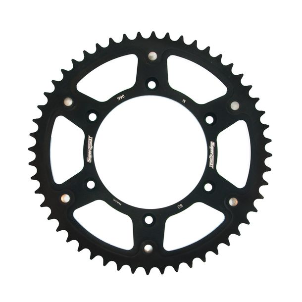 Kettenrad Supersprox Stealth 520 LK 150,0mm Ø 125mm 52Z 6-Loch Aluminium / Stahl schwarz