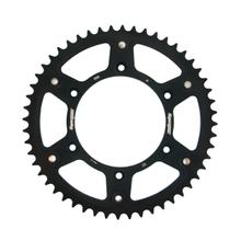 Engrenagem de corrente Supersprox Stealth 520 padrão de furação 150,0mm diâmetro 125mm 52 dentes 6 furos Alumínio / Aço preto